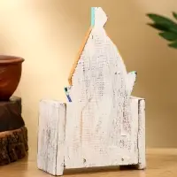 Календарь настольный "Парусник" дерево 11х5х16 см, цв. оранжевый