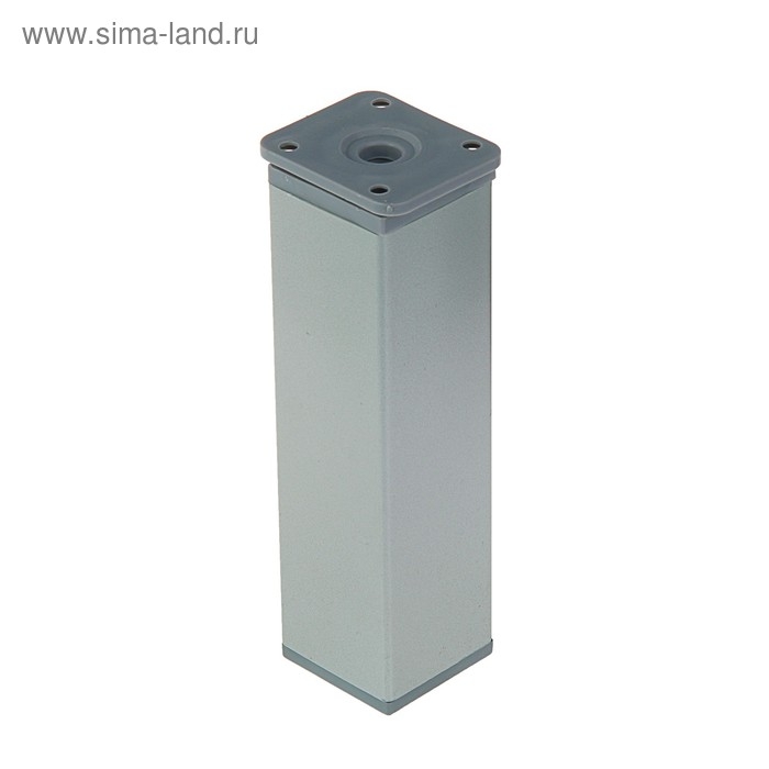 Опора регулируемая, квадратная, H 150 мм, цвет матовый хром Опора регулируемая, квадратная, H 150 мм, цвет матовый хром