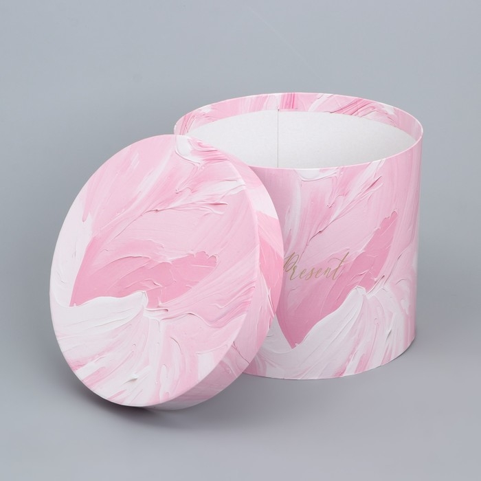 Набор шляпных коробок для цветов 4 в 1, упаковка подарочная, &laquo;Нежный&raquo;, 14 х 13 см - 20 х 17.5 см