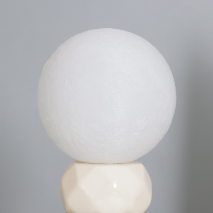 Лампа настольная "Амани" 1х40Вт Е14 белый/кофе 11,5х11,5х28см