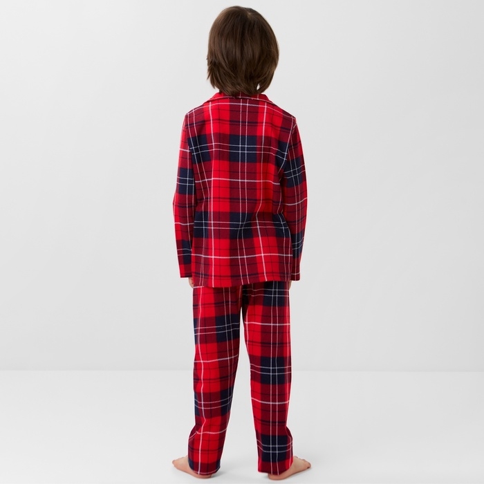 Пижама новогодняя детская KAFTAN Пижама новогодняя детская KAFTAN "Cristmas" размер 30 (98-104 см)