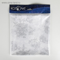 Скатерть без основы многоразовая &laquo;Гжель&raquo;, 120&times;180 см, цвет серебряный