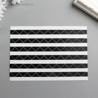 Набор уголков с кармашком для фотографий 102 уголка "Чёрные" 10,3х15,1 см