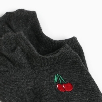 Носки женские укороченные MINAKU "Вишня" цвет серый, р-р 36-39 (23-25 см) 7488411 Носки женские укороченные MINAKU "Вишня" цвет серый, р-р 36-39 (23-25 см) 7488411