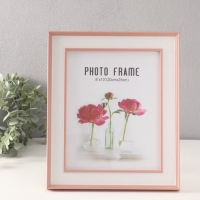 Фоторамка пластик 20х25 см "Романтизм" розовая 2,5х26,2х31,2 см