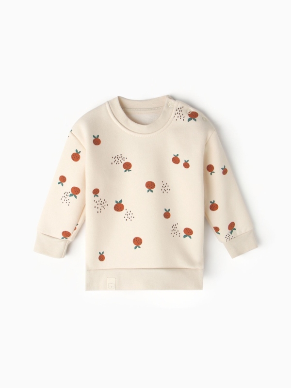 Толстовка Крошка Я Oranges р. 86-92, молочный Толстовка Крошка Я Oranges р. 86-92, молочный