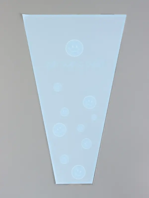 Пакет цветочный Конус, голубой, 28&times;9&times;44 см&plusmn;1 см