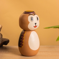 Деревянная кукла кокеши "Медвежонок" 7х7,5х15 см