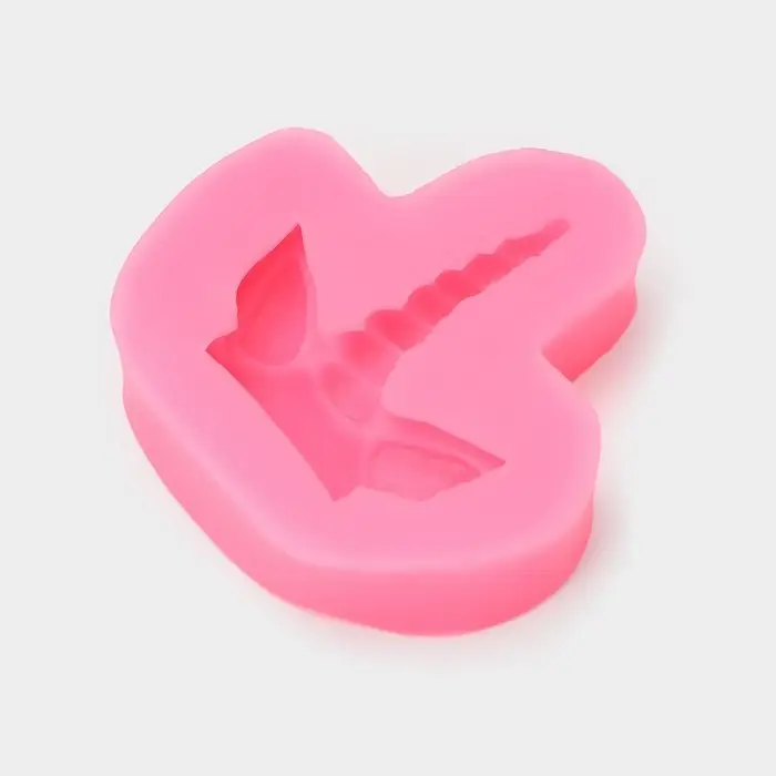 Молд для заливки &laquo;Единорог&raquo;, силикон, 6.5&times;6.5 см, розовый