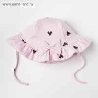 Панамка Крошка Я "Сердечки", розовый, р.44