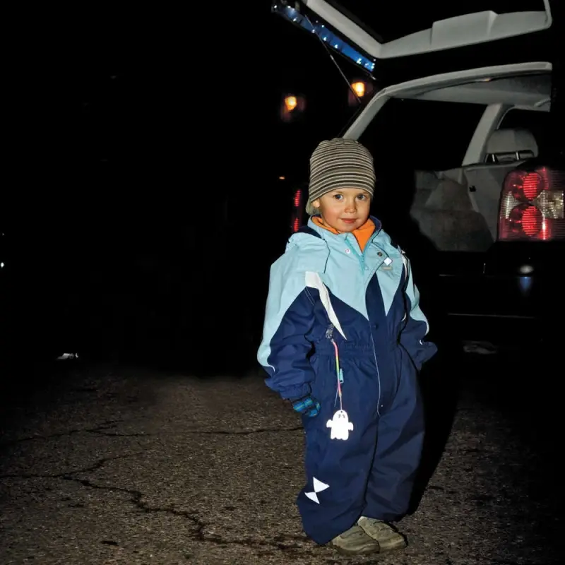 Светоотражатель &laquo;Квадрат&raquo;, неон-желтый