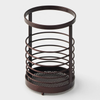 Сушилка для столовых приборов Доляна &laquo;Лофт&raquo;, 11,5&times;11,5&times;17 см, цвет коричневый