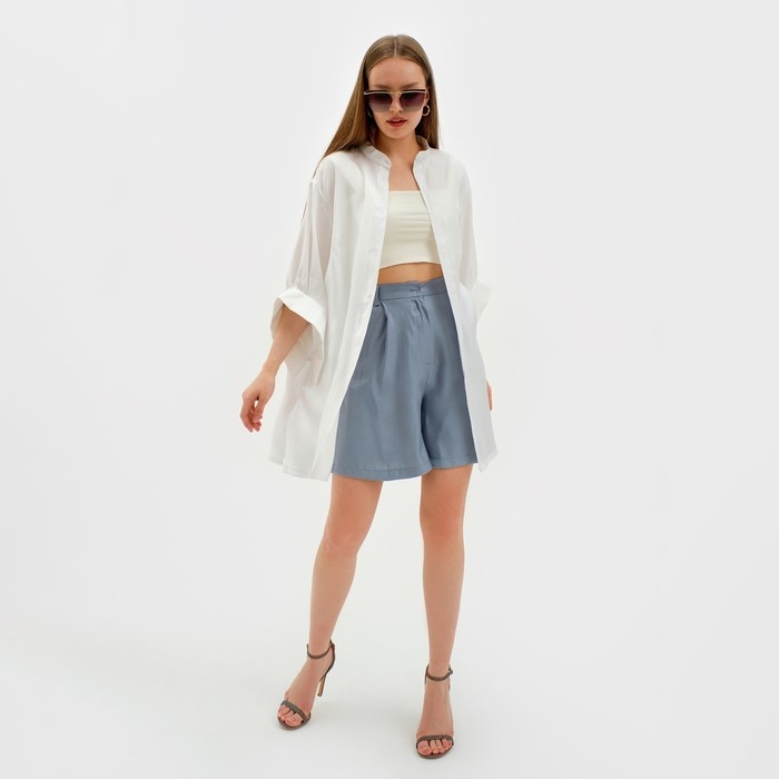 Рубашка женская MINAKU: Casual collection цвет молочный, р-р 46