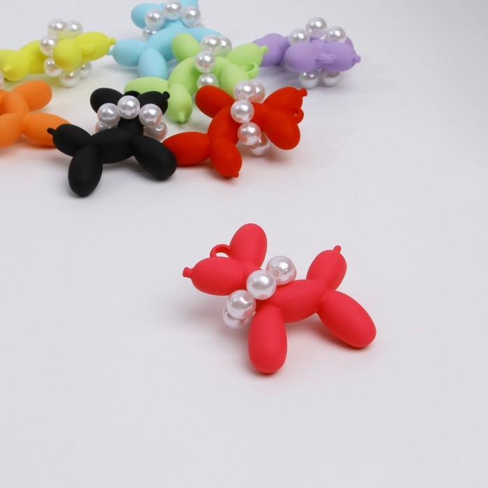 Подвеска &laquo;Собачка&raquo; тёмно-матовая, набор 10 шт., цвет МИКС