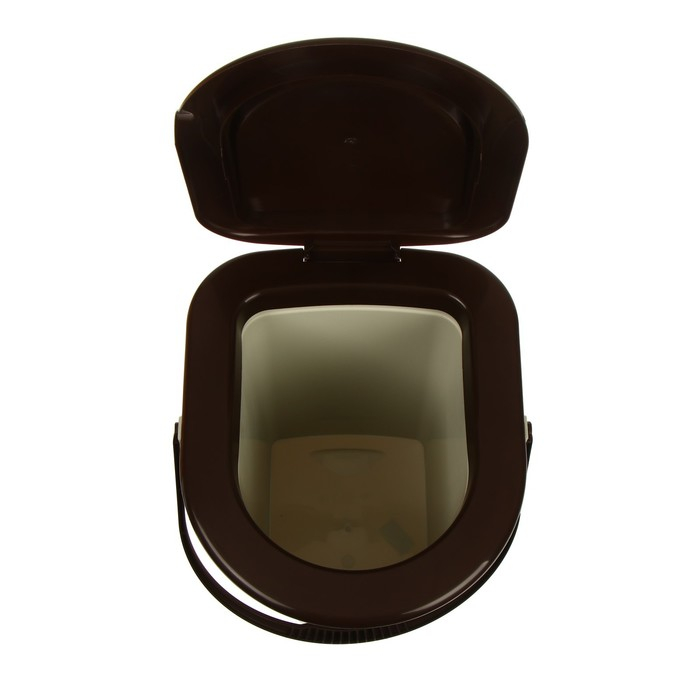 Ведро-туалет, h = 38 см, 17 л, съёмный стульчак, бежевое, крышка МИКС Ведро-туалет, h = 38 см, 17 л, съёмный стульчак, бежевое, крышка МИКС