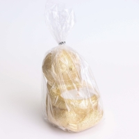 Свеча "Ленивец" в подсвечнике из гипса,9х10,5х11см, золото