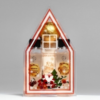 Новогодний подарочный набор косметики &laquo;Мастерская Деда Мороза&raquo; для душа и ванны, золотая серия