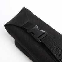 Поясная сумка на молнии, наружный карман, цвет чёрный Поясная сумка на молнии, наружный карман, цвет чёрный