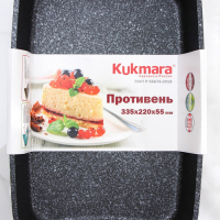 Противень, 33,5&times;22&times;5,5 см, антипригарное покрытие, цвет тёмный мрамор