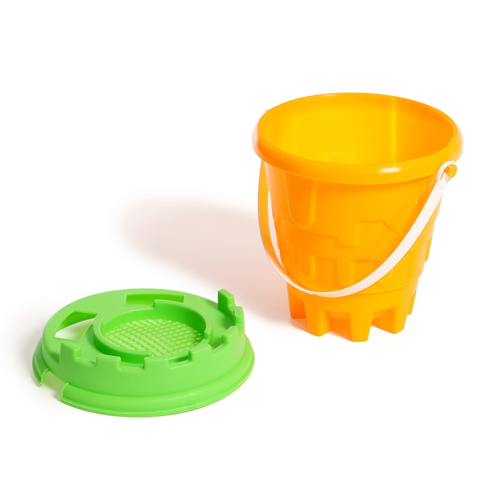 Песочный набор №3 «Пончик»: ведро, сито, кольцо, звезда, 2 формочки, лопата, МИКС Песочный набор №3 «Пончик»: ведро, сито, кольцо, звезда, 2 формочки, лопата, МИКС