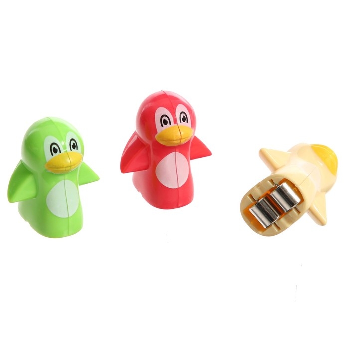 Конструктор развивающий с шестерёнками &laquo;Весёлые пингвинята&raquo;, 33 детали