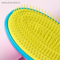 Расчёска массажная, 6,5 &times; 12 см, PVC коробка, разноцветная