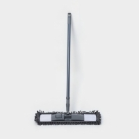 Швабра для мытья пола плоская Доляна, насадка микрофибра букли 42&times;12 см, телескопическая ручка 70(120) см