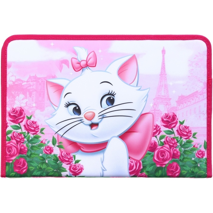 Папка для труда А4 с пеналом, на молнии, текстиль, Коты аристократы Папка для труда А4 с пеналом, на молнии, текстиль, Коты аристократы