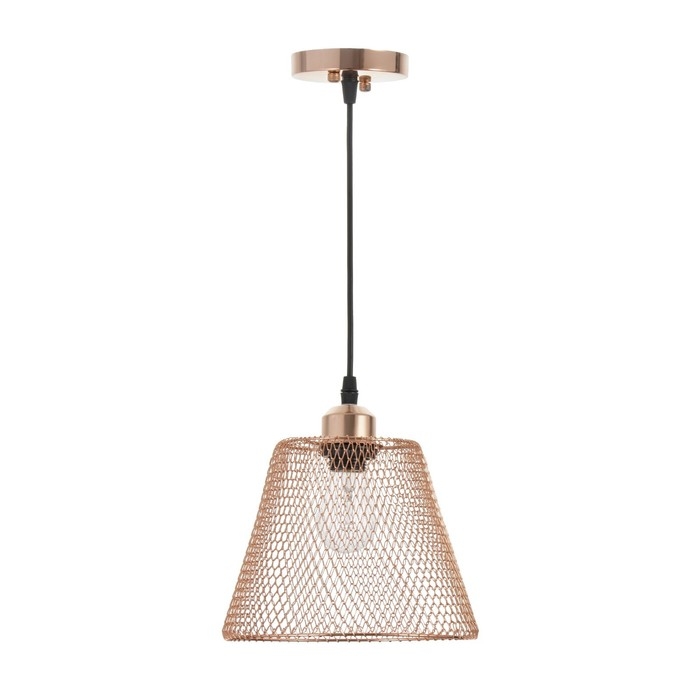 Светильник BayerLux "Фиш" Е27 40Вт медь 20х20х16-116см