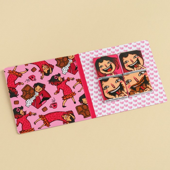 Гифтбокс &laquo;Королеве, блин, всего&raquo;: чай 50 г., термостакан 350 мл., драже 80 г., шоколад 4 шт. х 5 г., леденец 15 г.