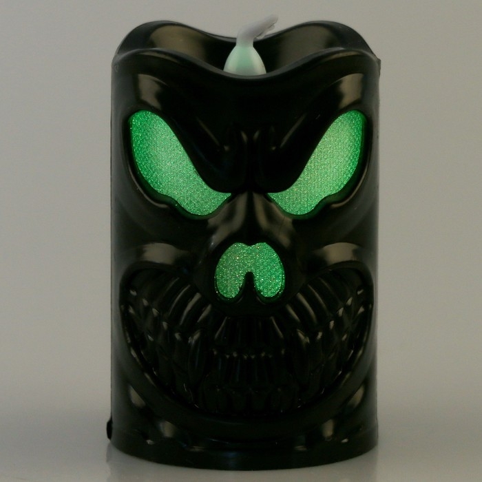 Хэллоуин. Свеча светодиодная «Привидение», цвет МИКС Хэллоуин. Свеча светодиодная «Привидение», цвет МИКС