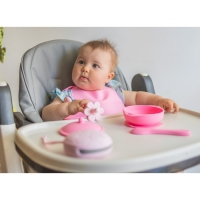 Соска - пустышка цельносиликоновая классическая &laquo;Цветочек&raquo;, от 0 мес., цвет розовый