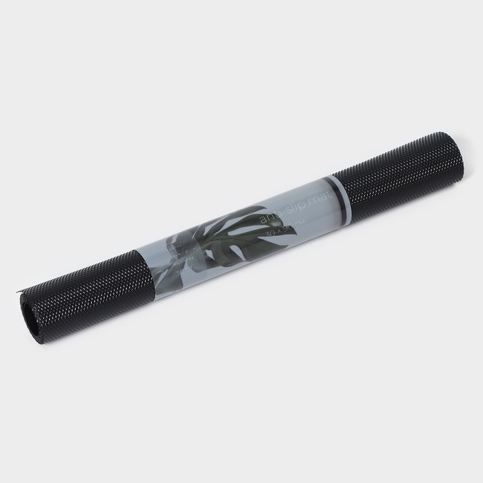 Коврик противоскользящий LaDо́m Elegiam, 30&times;90 см, цвет чёрный