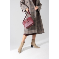 Сумка кросс-боди, отдел на молнии, наружный карман, цвет бордовый