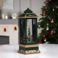 Светодиодная фигура «Фонарь с ёлкой» 10.5 × 26 × 10.5 см, пластик, батарейки ААх3 (не в комплекте), USB, свечение тёплое белое Светодиодная фигура «Фонарь с ёлкой» 10.5 × 26 × 10.5 см, пластик, батарейки ААх3 (не в комплекте), USB, свечение тёплое белое