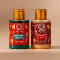 Подарочный набор косметики новогодний, гель для душа и пена для ванны, 2 х 100 мл, Новый Год