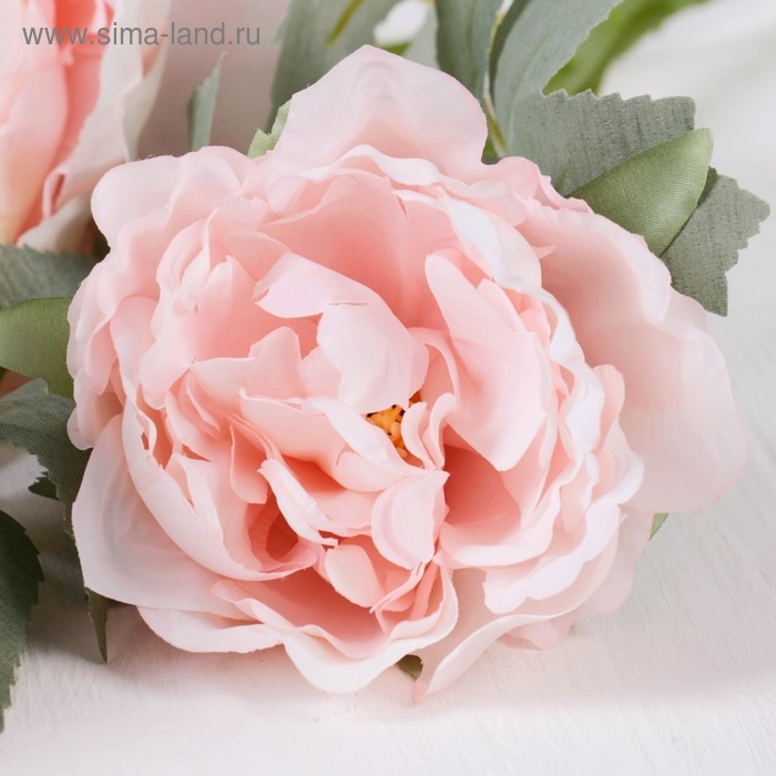 Цветы искусственные Цветы искусственные "Пион Лунная река" 12х85 см, розовый