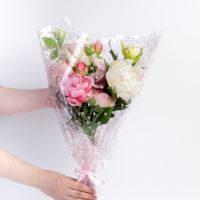 Плёнка для цветов глянцевая &laquo;Сердца&raquo;, 0,6 х 8 м