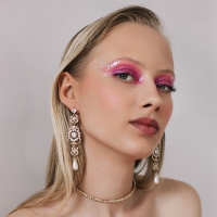 Колье &laquo;Лёд&raquo;, 1 ряд, цвет белый в золоте, 35 см