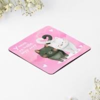 Брелок для ключей и магнит &laquo;Мур-мур&raquo;, подарочный набор, 10 х 19 см.