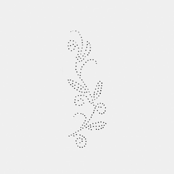 Термоаппликация из страз &laquo;Узор&raquo;, 15 &times; 5,7 см, 8 шт на листе, цвет белый