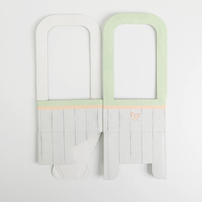 Коробка-переноска для цветов &laquo;For you&raquo;, 12 &times; 12 &times; 22 см