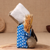 Оберег-домовой "Матвей с метлой и подковой", 30х20х14 см, микс