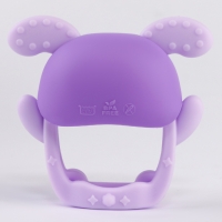 Прорезыватель силиконовый для зубов &laquo;Зайка&raquo;, цвет фиолетовый