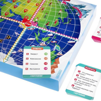 Настольная игра-викторина &laquo;Путешествие вокруг Земли&raquo;, 50 карт, игровое поле, 7+