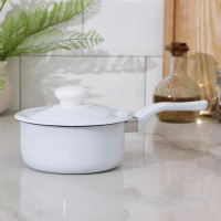 Ковш эмалированный, 600 мл, без деколи, цвет белый Ковш эмалированный, 600 мл, без деколи, цвет белый