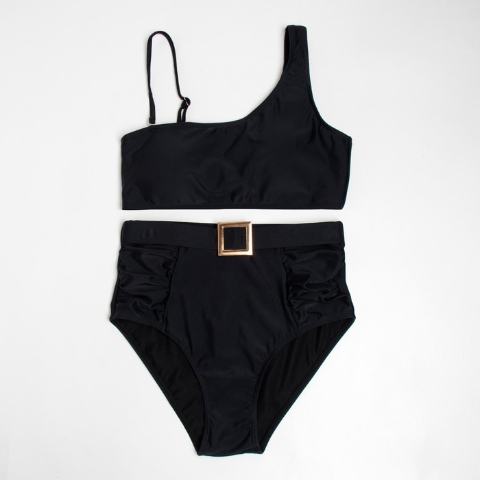 Купальник женский раздельный MINAKU с ремешком цвет чёрный, размер 50 Купальник женский раздельный MINAKU с ремешком цвет чёрный, размер 50