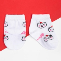 Набор новогодних детских носков Крошка Я «Киса», 2 пары, 12-14 см Набор новогодних детских носков Крошка Я «Киса», 2 пары, 12-14 см