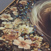 Картина акрил настольная "Царский конь" 25х20 см