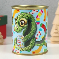 Носки в банке "Больше позитива" (внутри носки мужские, цвет чёрный) Носки в банке "Больше позитива" (внутри носки мужские, цвет чёрный)